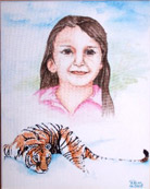 Kind mit Tiger